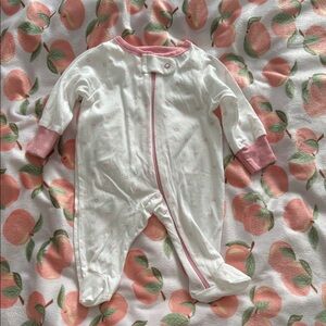 Pink and White Kids One Piece